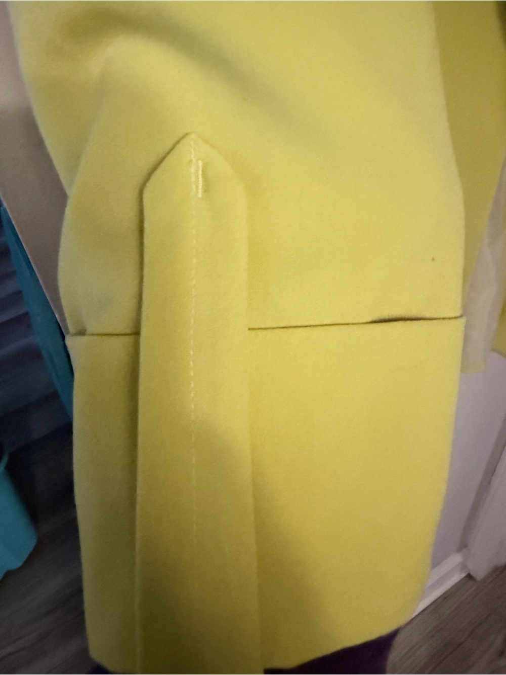Violette Lemon Yellow Open-Front Blazer - Picture 3 of 5